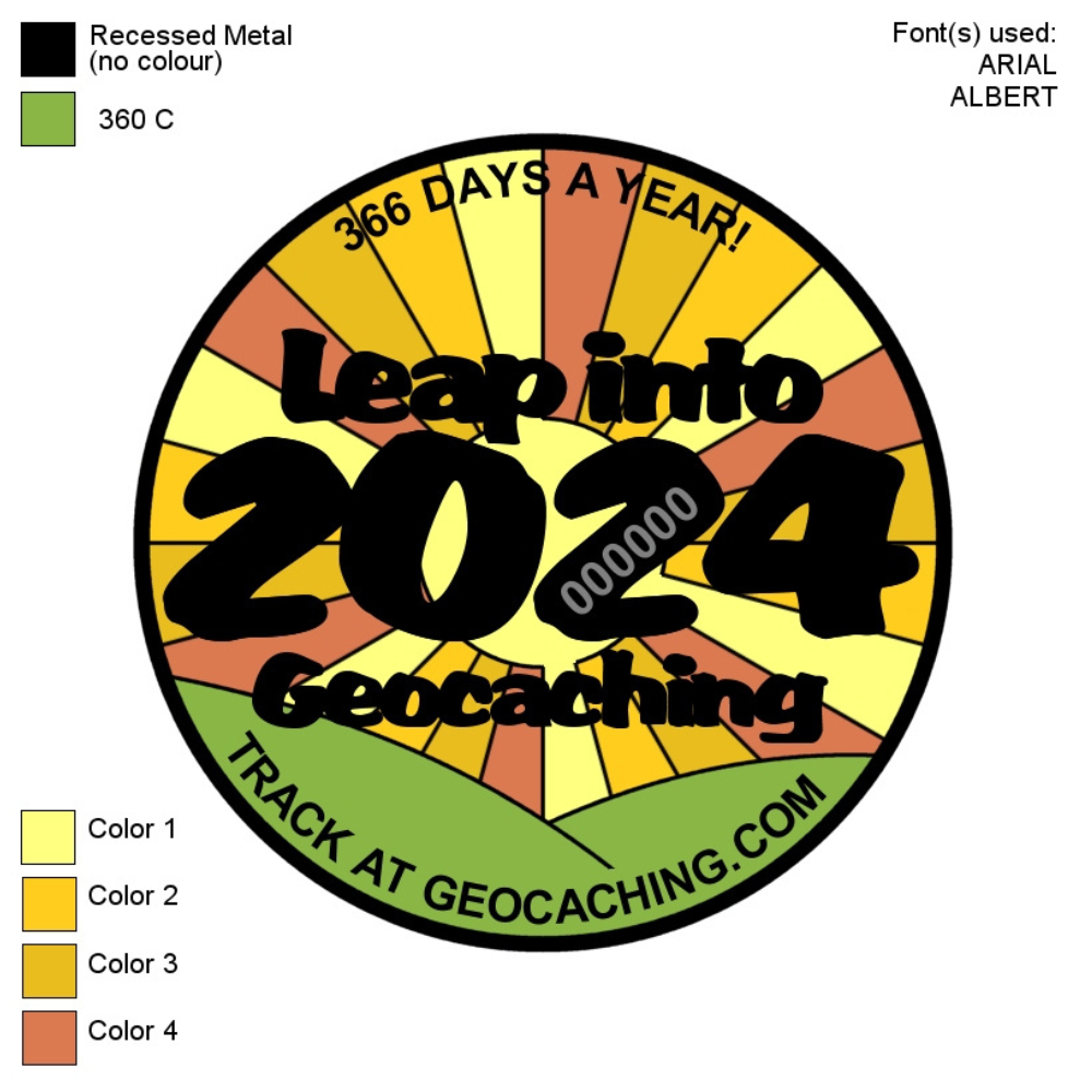 Leap Day 2016 (Gold)  Geocaching, Swag, Supplies