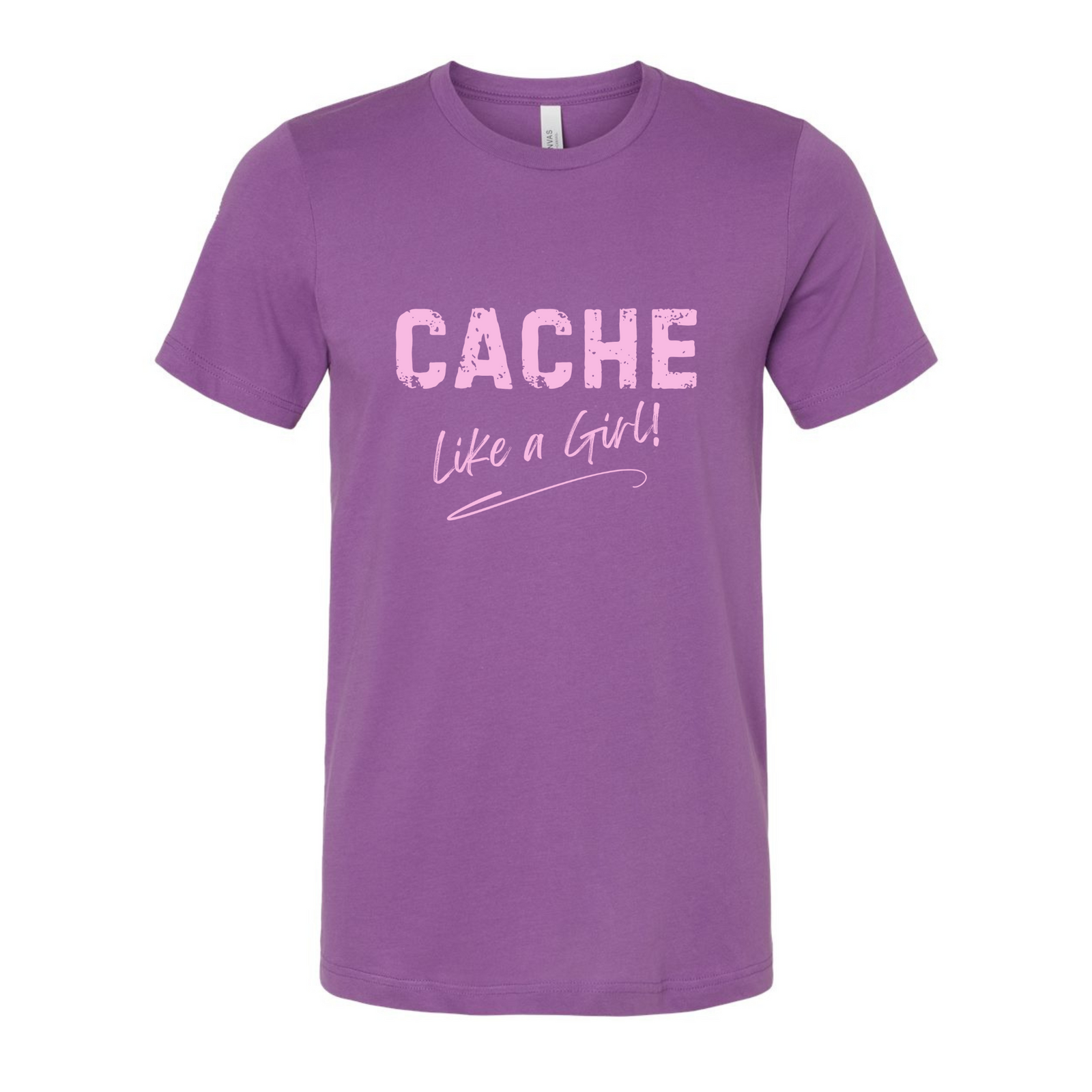 Cache Like a Girl T-Shirt - Purple