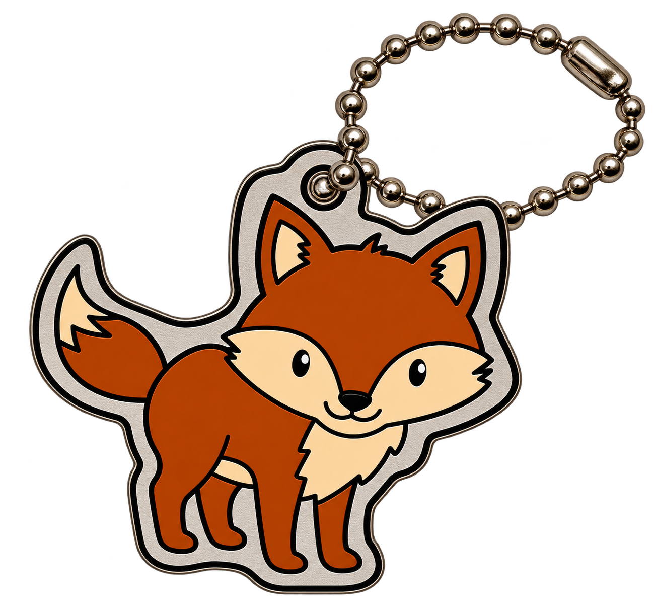 Fox Cachekinz trackable tag on a ball chain