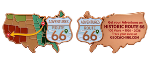 Route 66 Centennial Copper Geocoin
