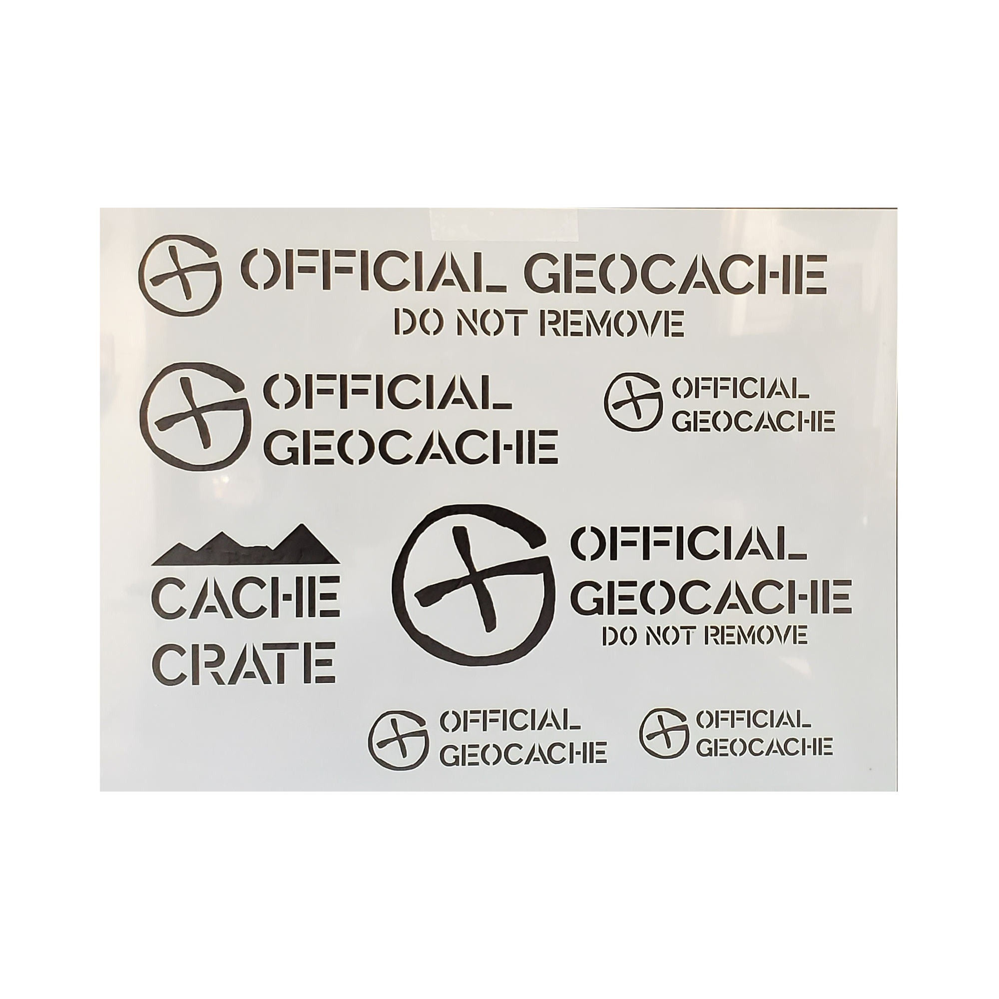 Geocaching Stencil