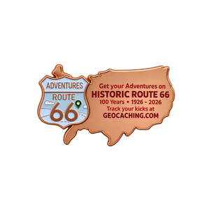 Route 66 Centennial Copper Geocoin
