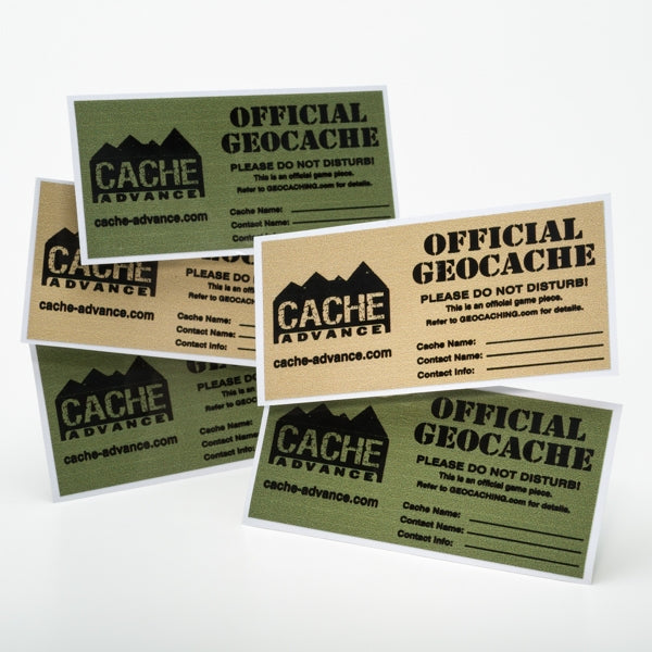 Geocach Offical Sticker Cache Advance Made Tagged