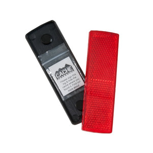 Large Red Rectangle Reflector Container - cache-advance